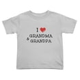 thumbnail image 1 of I Love My Grandma & Grandpa Cute Toddler Tshirts for Boys Girls (Gray, 5/6T), 1 of 5