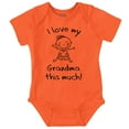 thumbnail image 1 of I Love My Grandma This Much Cute Romper Boys or Girls Infant Baby Brisco Brands 12M, 1 of 1