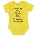 thumbnail image 1 of I Love My Grandma This Much Cute Romper Boys or Girls Infant Baby Brisco Brands 24M, 1 of 1
