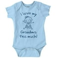 thumbnail image 1 of I Love My Grandma This Much Cute Romper Boys or Girls Infant Baby Brisco Brands 6M, 1 of 7
