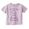 thumbnail image 1 of I Love My Grandma This Much Cute Toddler Boy Girl T Shirt Infant Toddler Brisco Brands 4T, 1 of 6