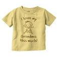 thumbnail image 1 of I Love My Grandma This Much Cute Toddler Boy Girl T Shirt Infant Toddler Brisco Brands 6M, 1 of 6