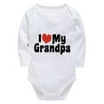 thumbnail image 1 of I Love My Grandpa Coming Home Outfit Newborn Long Sleeve Baby Girl Newborn Outfits Hospital White 3-6 Month Onsies, 1 of 2