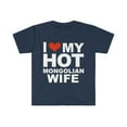 thumbnail image 1 of I Love My Hot Mongolian Wife Marriage Husband Mongolia Unisex T-shirt S-3XL, 1 of 2