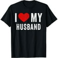 thumbnail image 1 of I Love My Husband Shirt Couples Matching Happy Valentine Day T-ShirtMen and women, Black T-shirt, size: Extra large, 1 of 4