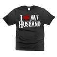 thumbnail image 1 of I Love My Husband Shirt Valentine's Day Gift For Her Anniversary Gifts Shirt For Wife Wifey Tee (Medium Black), 1 of 6
