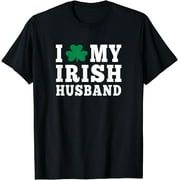 I Love My Irish Husband Friendship Couple Married T-shirt