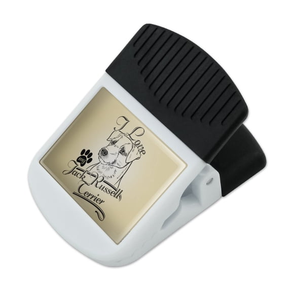 I Love My Jack Russell Terrier Refrigerator Fridge Magnet Magnetic Hanging Hook Note Snack Clip