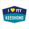 thumbnail image 1 of I Love My Keeshond Hexagon Shaped Magnet, 1 of 3