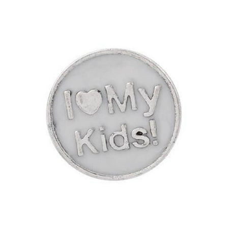 I Love My Kids Floating Charms For Glass Living Memory Lockets