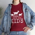thumbnail image 1 of I Love My Kids Funny Goat Lover T-Shirt, 1 of 2