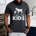 thumbnail image 1 of I Love My Kids Goat Shirt, Goat Lover Gift, Cute Kid Goat Shirts For Men and Women, Funny Farmer Tee, Goat Lover Gift, Funny Goat Kid Shirt (Colors:Dark Grey Heather; Sizes:M;), 1 of 1