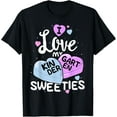 thumbnail image 1 of I Love My Kindergarten Sweeties T-Shirt Teacher Valentines T-ShirtMen's and women's gift, black and white T-shirt, size: Extra large S-4XL, 1 of 4