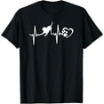 thumbnail image 1 of I Love My Lab Dog Heartbeat T-ShirtMen and women, Black T-shirt, size: Extra large, 1 of 4