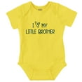 thumbnail image 1 of I Love My Little Brother Big Sibling Romper Boys or Girls Infant Baby Brisco Brands 12M, 1 of 6