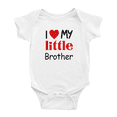 thumbnail image 1 of I Love My Little Brother Cute Baby Rompers For Boy Girl, 1 of 5