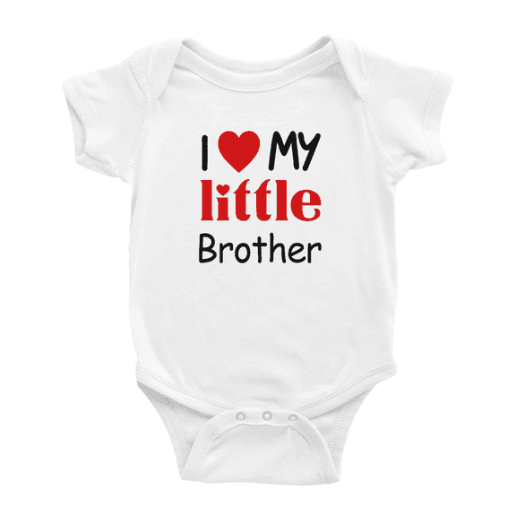I Love My Little Brother Cute Baby Rompers For Boy Girl
