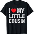 thumbnail image 1 of I Love My Little Cousin Vintage I Heart My Little Cousin T-Shirt, 1 of 4