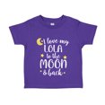 thumbnail image 1 of I Love My Lola To The Moon And Back Toddler T-Shirt 2T Purple, 1 of 3