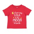 thumbnail image 1 of I Love My Lola To The Moon And Back Toddler T-Shirt 4T Red, 1 of 3