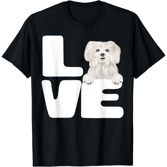 I Love My Maltese Dog Lover T-Shirt