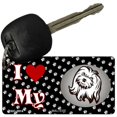 thumbnail image 1 of I Love My Maltese Novelty Metal Key Chain KC-3914 3" x 1.5" Key Chain (KC), 1 of 1