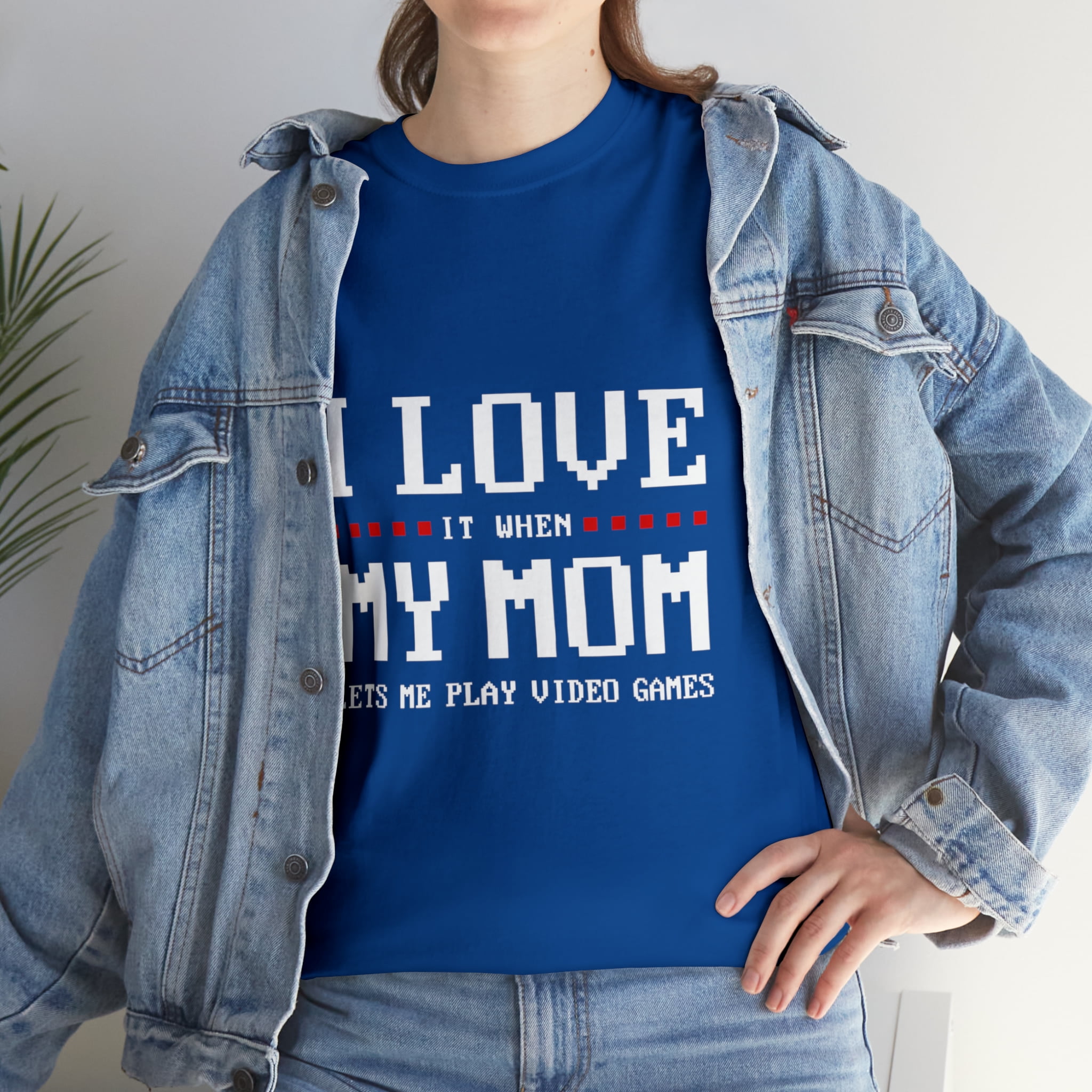 I Love My Mom T-Shirt Funny Teenager Gift Teen Boy Gamer I Love My Mom T-Shirt Funny Teenager Gift Teen Boy Gamer