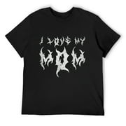 I Love My Mom Quote for Hardcore Grindcore Death Metal Fans T-Shirt Black Small