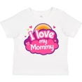 thumbnail image 1 of I Love My Mommy Girls Toddler T-Shirt Babys 1St Mothers Day Girl Mom Baby Clothing, Cute Baby Shirt, TODDLER SHORT SLEEVE TEE BELLA CANVAS 3001T, 1 of 3