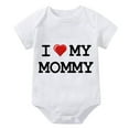 thumbnail image 1 of I Love My Mommy Going Home Outfit for Baby Short Sleeve Boy Romper White Girls Onsies3-6 Months, 1 of 2
