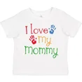 thumbnail image 1 of I Love My Mommy Handprints Toddler T-Shirt Heart Mom Childs Boys Girls Baby Clothing, Cute Baby Shirt, TODDLER SHORT SLEEVE TEE BELLA CANVAS 3001T, 1 of 3