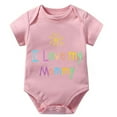 thumbnail image 1 of I Love My Mommy Infant Rompers Girl Short Sleeve Summer Romper Baby Boy White Girl Take Home Outfit, 1 of 2