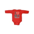 thumbnail image 1 of I Love My Mommy Long Sleeve Bodysuit, Red 6M, 1 of 1