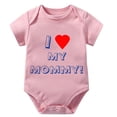 thumbnail image 1 of I Love My Mommy Take Home Outfit for Baby Boy Short Sleeve Baby Girl White Outfit White 18 Month Rompers, 1 of 2