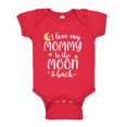 thumbnail image 1 of I Love My Mommy To The Moon And Back Baby Bodysuit One Piece 12 mo Red, 1 of 4