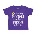 thumbnail image 1 of I Love My Mommy To The Moon And Back Toddler T-Shirt 2T Purple, 1 of 4