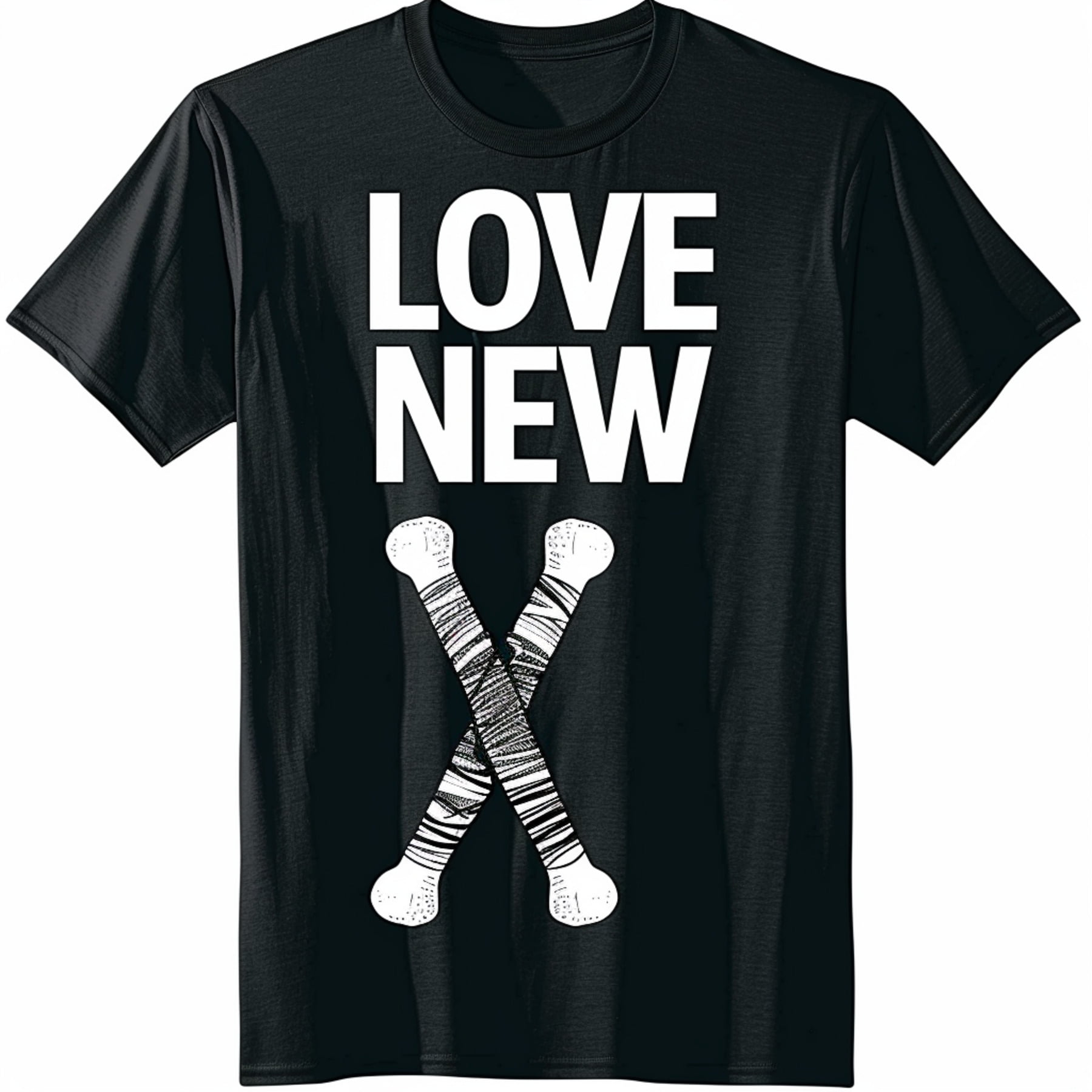 I Love My New Knee Cute Cartoon Style Black TShirt For Men And Women i-love-my-new-knee-cute-cartoon-style-black-tshirt-for-men-and-women