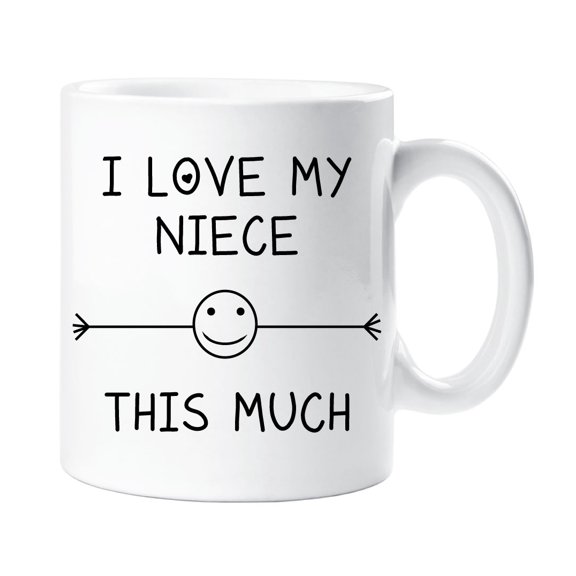 I Love My Niece This Much Mug Friend Auntie Uncle Birthday Gift Christmas Novelty Humour Funny Fathers Day Mothers Day