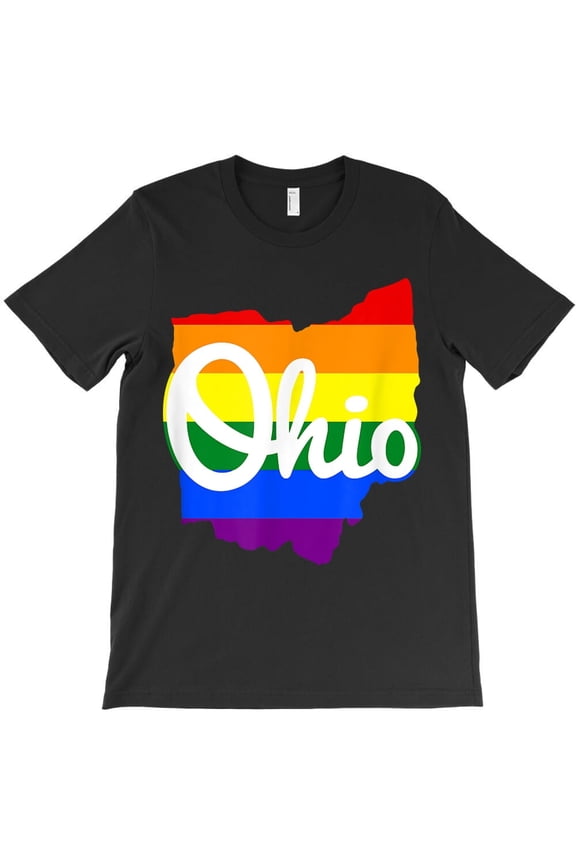 I Love My Ohio Home Funny Script Ohio Pride Flag Graphic - Fan Favorite H13224 T-Shirt, for Men and Women, Up to Size 5XL