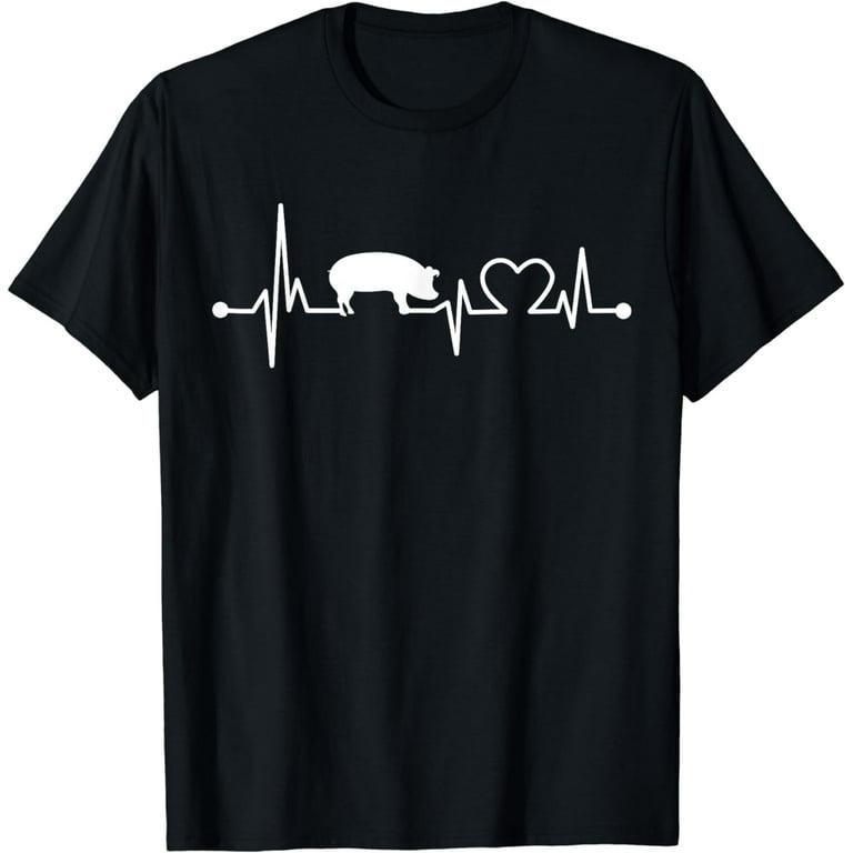 I Love My Pig Heart Valve Ekg Heartbeat T-Shirt Funny Gift I Love My Pig Heart Valve Ekg Heartbeat T-Shirt Funny Gift