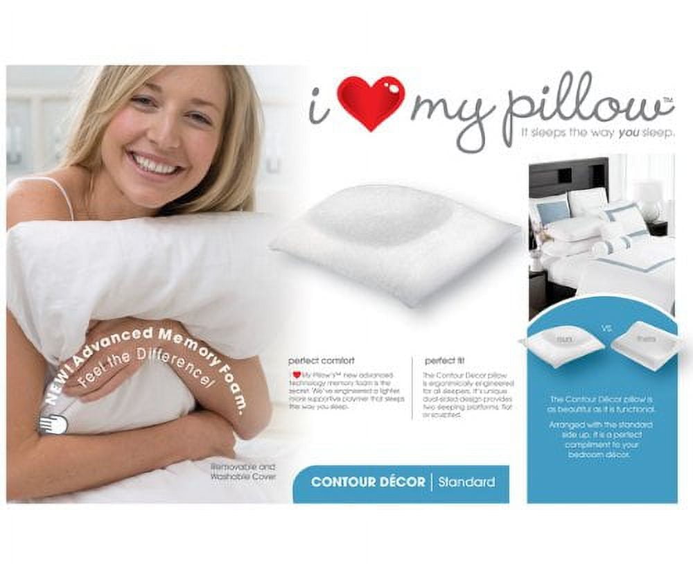 I Love My Pillow King Size Contour Pillow