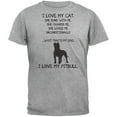 thumbnail image 1 of I Love My Pitbull Girl Heather Grey Adult T-Shirt - Large, 1 of 1