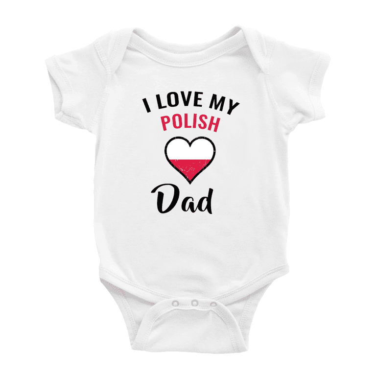 Everyone Loves An Polish Girl Baby Long Slevve Bodysuit Unisex Gifts  (White, 3-6 Months)