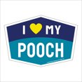 thumbnail image 1 of I Love My Pooch Hexagon Shaped Magnet, 1 of 3
