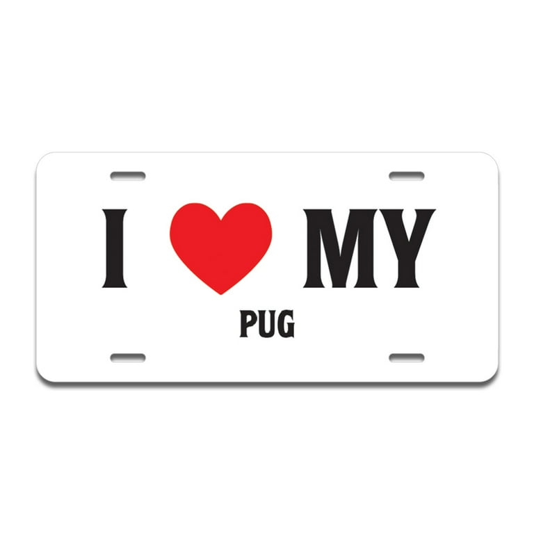 Pug license plate hotsell