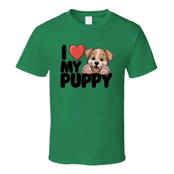 I Love My Puppy Pretty T-shirt – Bright & Cute Tee For Proud Puppy Lovers T Shirt