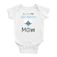 thumbnail image 1 of I Love My San Marino Mom Baby Bodysuits Newborn Clothes (White, 6-12 Months), 1 of 5