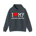 thumbnail image 1 of I Love My Shetland Sheepdog Dog Breed Graphic Hoodie Sweatshirt, Sizes S-5XL, 1 of 9