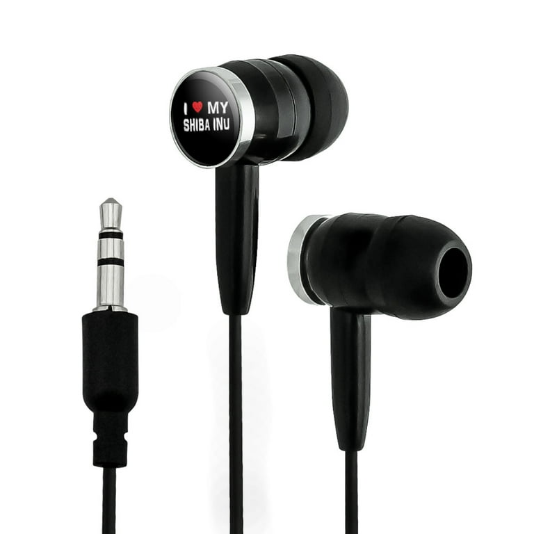 I Love My Shiba Inu Stylish Novelty In Ear Earbud Headphones