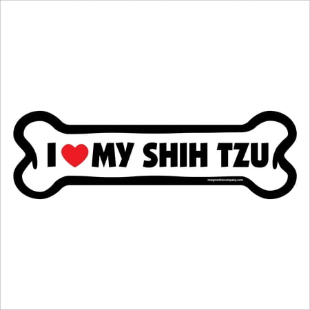 I Love My Shih Tzu Large Bone Magnet